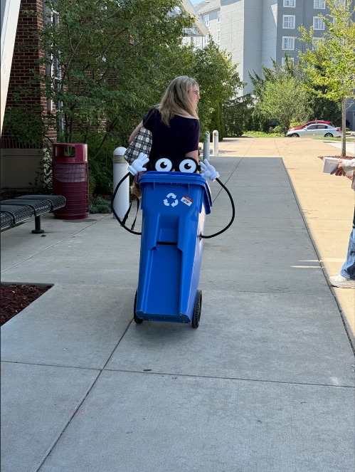 Loop recycling cart being taken away after ICC 2026
